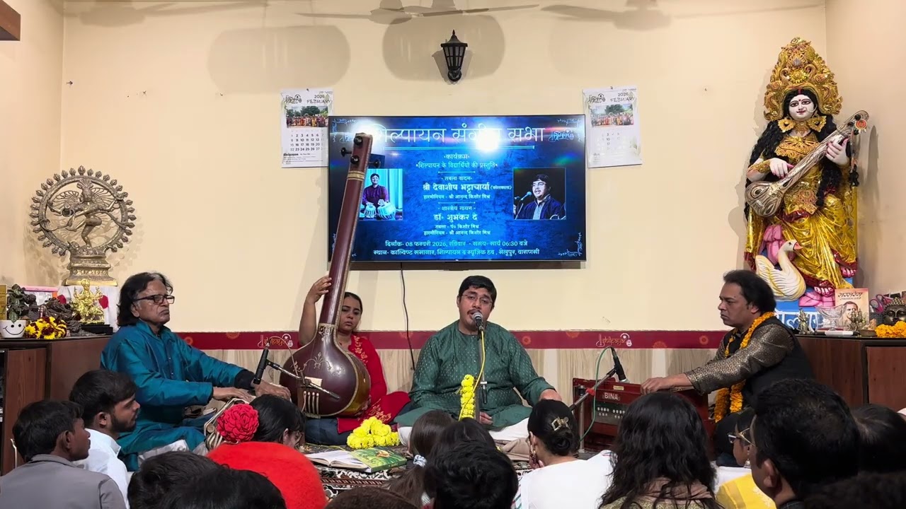 Fabulous Raag Vasant Raga Basant by Dr. Shubhanker Dey at Shilpayan-Tabla Kishor Mishra,Anand 8Feb26