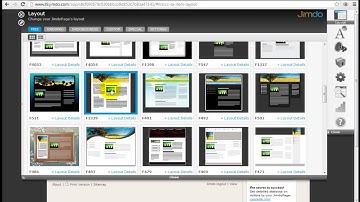 Jimdo Tutorial - How to Select Jimdo Templates Layouts (by www.WebsiteBuilderExpert.com)