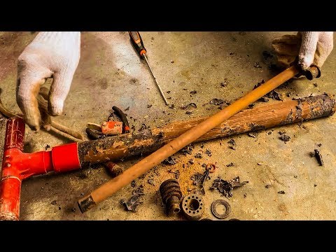 Rusty Old Bike Pump atjaunošana | Atjaunojiet rokas sūkņa roktura instrumentu.