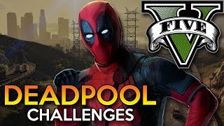 GTA 5 Mod - DEADPOOL CHALLENGES !! - Momen Lucu GTA