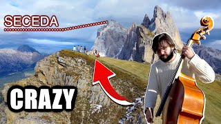 ITALIAN ARTISTS: The crazy idea of playing on the top of Seceda (Backstage)