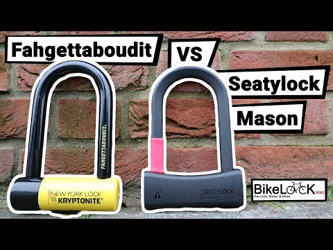 Seatylock Mason VS Kryptonite Fahgettaboudit Mini Review & Comparison