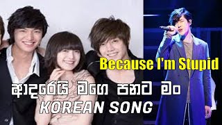 ADAREI MAGE PANATA MAN KOREAN SONG / Because I'm Stupid