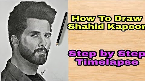 Shahid Kapoor Drawing | Realistic Sketch Of Shahid Kapoor | Pencil Sketch | Rajnish Sketch Art