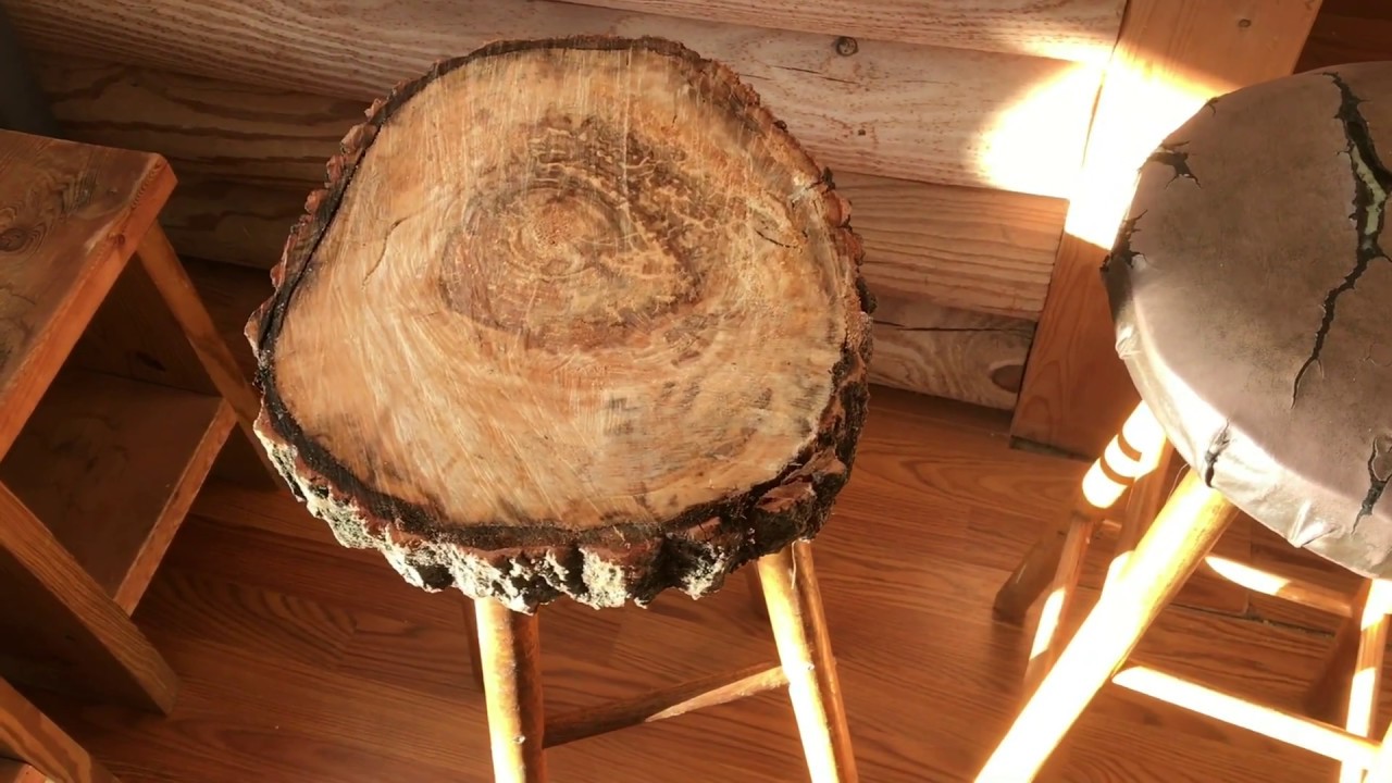 live free armory Making a log stool