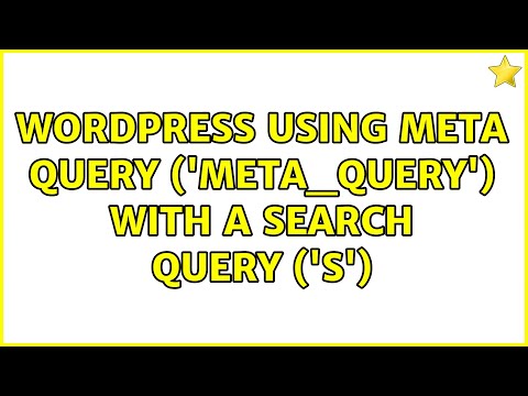 Wordpress: Using meta