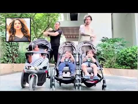 sunny-leone-with-husband-&-children-cute-dancing-video