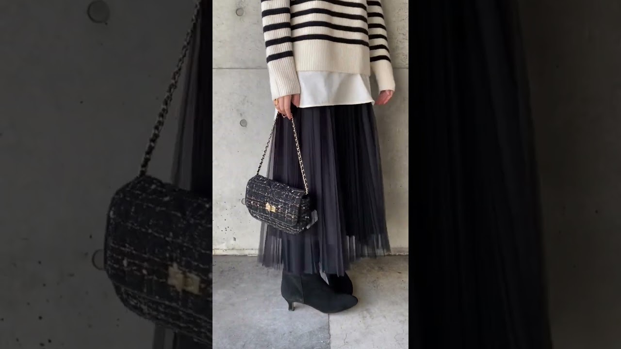 【完売品】23区　ソフトチュール スカート　ブラック　32 洗える】チュール プリーツ スカート / 23区 | ファッション通販