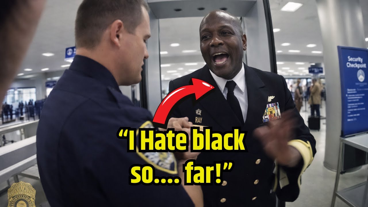 Officer Tackles Black Navy Admiral at Airport Security – Military Bodycam Goes Viral