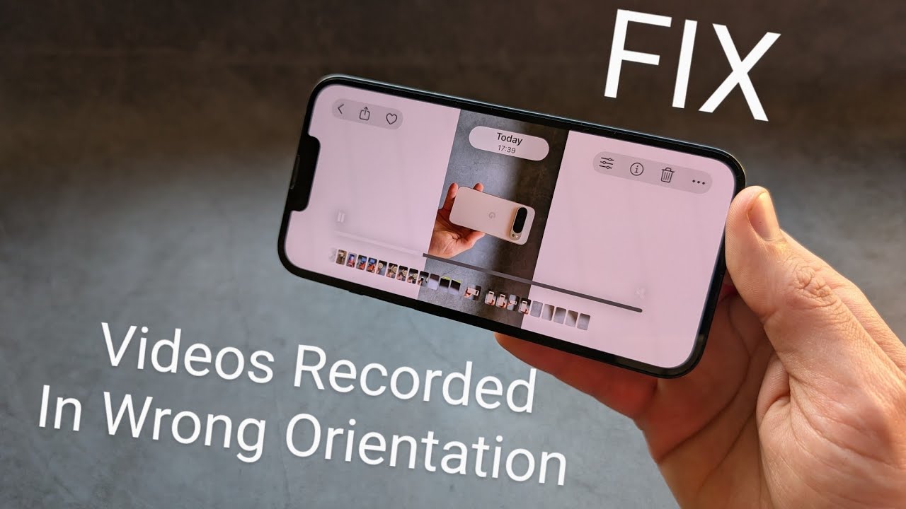 FIX - iPhone Recording Videos in Wrong Direction / Orientation - YouTube