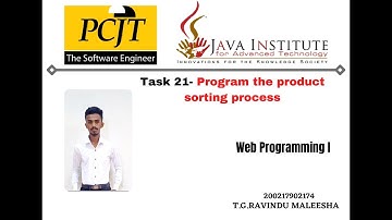 Web project Task 21 | 1st year | Semester 01 | Java Institute | eShop Application