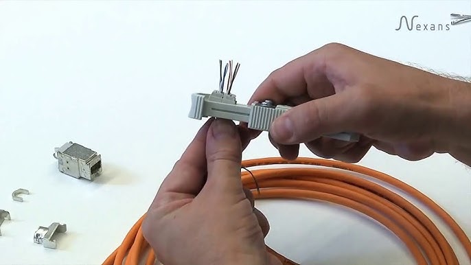 How to terminate a Nexans LANmark EVO screened stranded U/FTP connector  onto a cable 