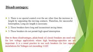 KTU EE 301 | PGTP |  MODULE 5 | OIL CIRCUIT BREAKERS |