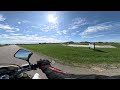 Driver cutting off corner