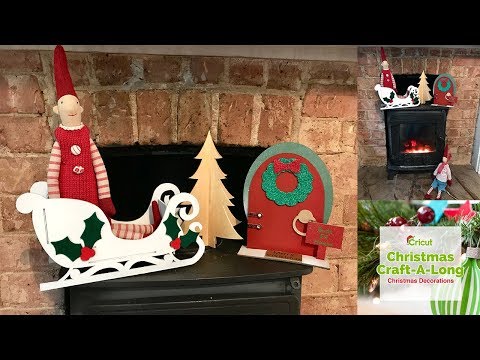 Download Free Cricut Craft A Long Christmas Decorations Youtube PSD Mockup Template