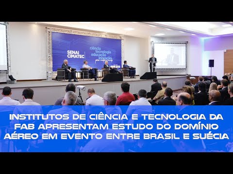 FAB apresenta Estudo do Domínio Aéreo em evento entre Brasil e Suécia