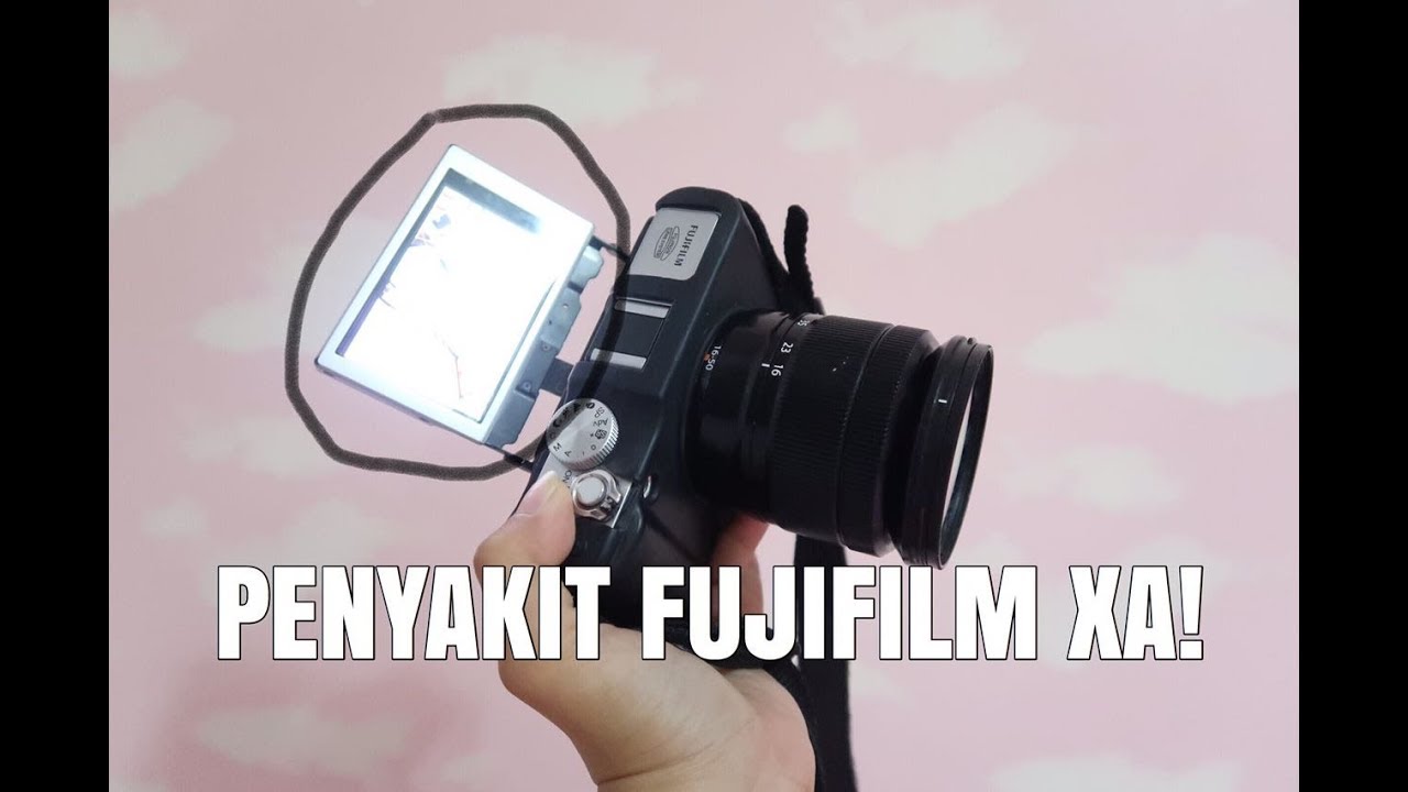 Cara benerin layar LCD selfie rusak Fujifilm xa - Service camera