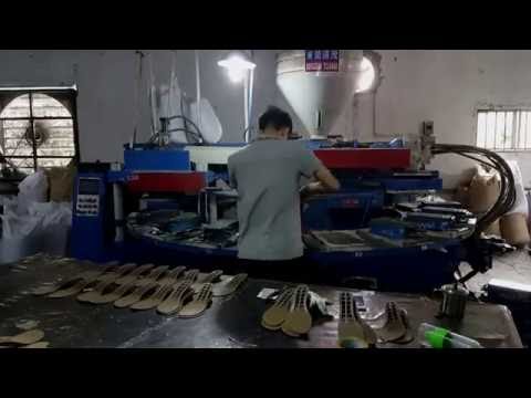Video máy ép đế giày TPR mâm tròn nhiều khuôn( 24 hoặc 36... - youtube