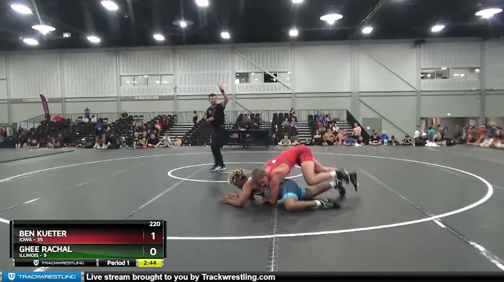 220 Lbs Round 1 (8 Team) - Ben Kueter, Iowa Vs Ghe...