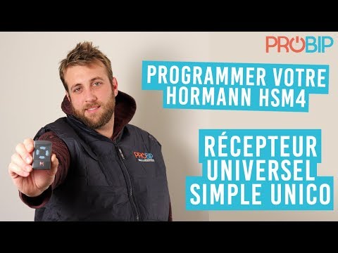 Comment programmer votre télécommande HORMANN HSM4 sur un récepteur SIMPLE UNICO?