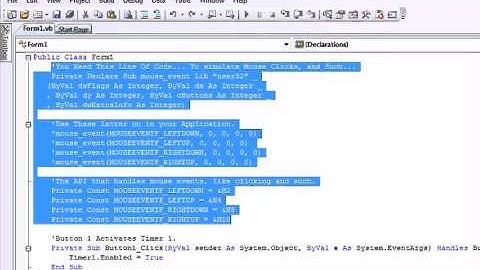 VB.NET - Drag & Drop Mouse Recording Application - TUTORIAL & MORE