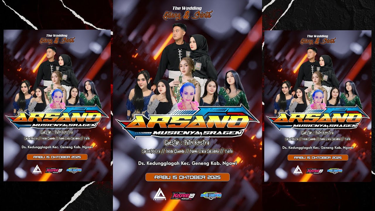LIVE STREAMING ARSANO MUSIC Wedding GILANG & SHINTA Live KEDUNGGLAGAH GENENG NGAWI