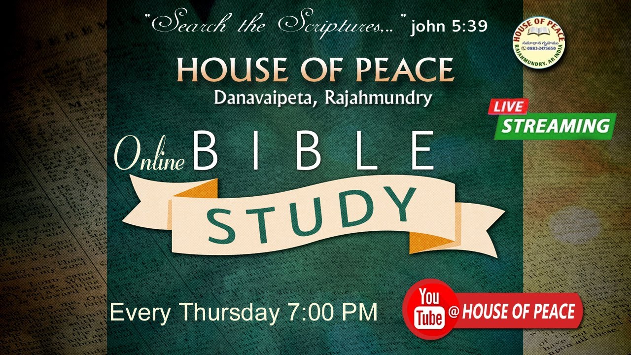 HOUSE OF PEACE BIBLE STUDY 08 07 2021 YouTube house-of-peace-bible-study-08-07-2021-youtube