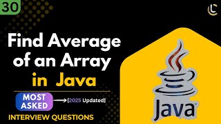 Java Program to Find Average of Array Elements | Java Array Tutorial Example & Interview Question