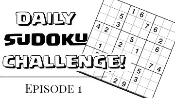 Daily Sudoku Challenge! BEGINNER #1
