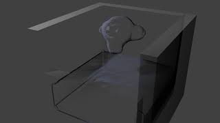 Blender - Fluid Control - Suzanne in Motion