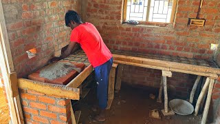 Building A Perfect Kitchen Countertop Construction in 10×8ft |Kitchen Slab Steel Reinforced Concrete