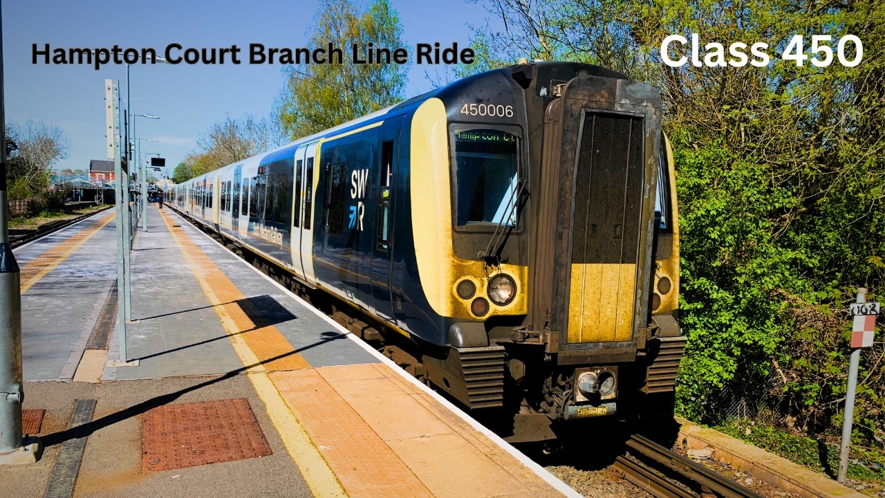 South Western Railway Class 450 Ride: Surbiton to Hampton Court. 07.04. ...