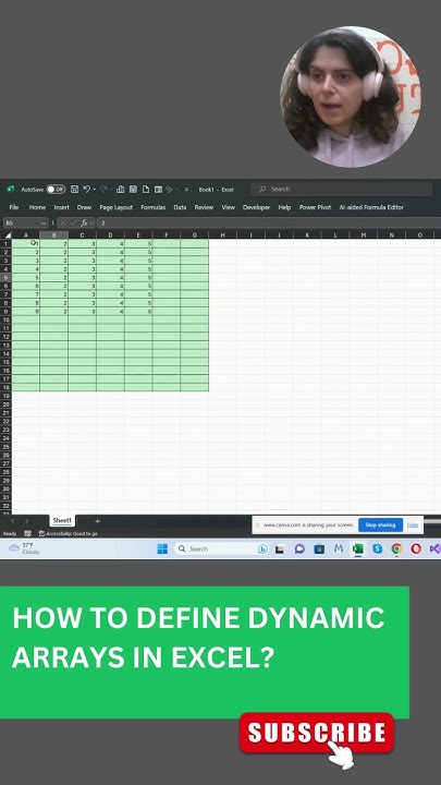 How to define Dynamic Arrays In Excel? - YouTube