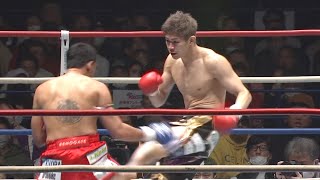 【K-1試合映像】和島大海、強烈ロー地獄でジョムトーンにTKO勝利！初防衛成功に笑顔　『K-1 WORLD GP 2023 ～K’FESTA.6～』
