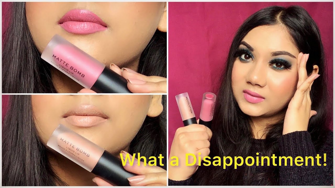 Makeup Revolution Matte Bomb Liquid Lipstick Swatches and Review