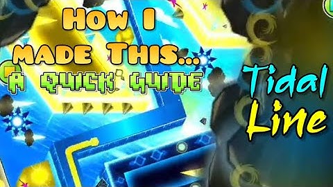 Dancing line built in Geometry Dash - A basic tutorial || Template In description!