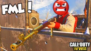 this DLC WEAPON makes me RAGE UNCONTROLLABLY in COD WW2!! (AVS-36 Heroic)