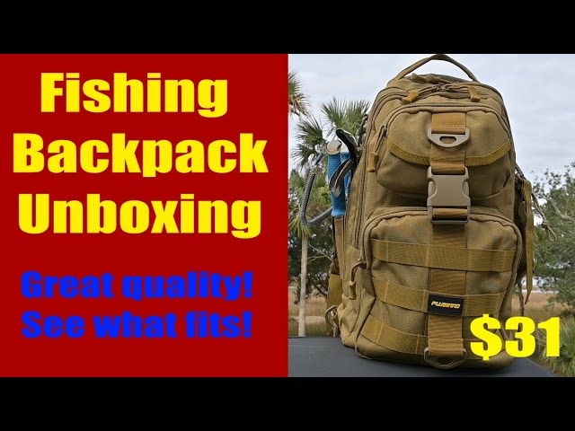 Best value!  Fishing Backpack Plusinno unboxing #fishing #fishingtips  #backpacking #plusinno 