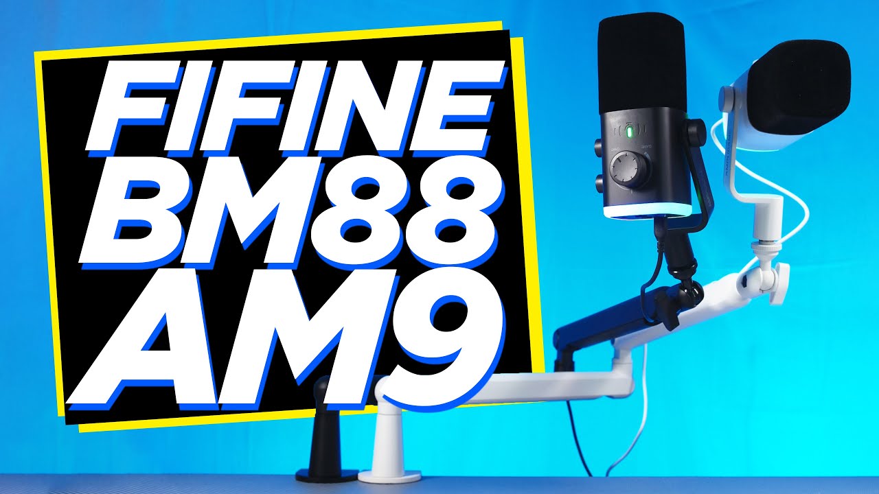Review of the Fifine AM9 microphone and Fifine BM88 pantograph