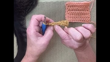 Single Crochet Back Loop Only (scblo) Left Handed Video Tutorial
