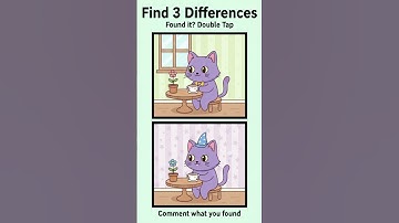 Are You Smart Enough to Spot the 3 Differences? 🤯🧠 #shorts  #brainteasers #findthedifference