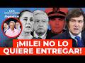 ¡TIENE PRUEBAS CONTRA PALENQUE! Milei amenaza a AMLO con entregar al marino Farías Laguna a Trump