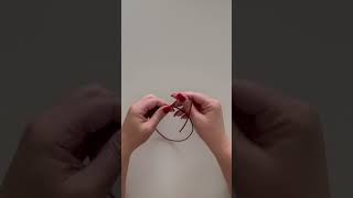 Sonsuzluk işareti düğüm tekniği ♾️