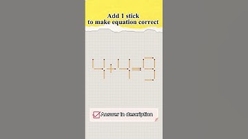Мatchstick puzzle №501 Add 1 stick to make equation correct