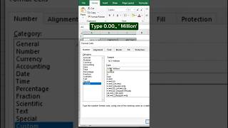 Custom Formatting Trick - Excel Million Formatting Made Easy