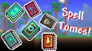 All SPELL TOMES in Terraria! (Mage Guide 1.4)