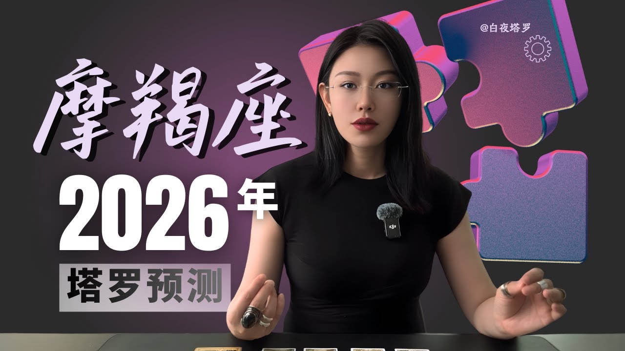 🔮摩羯座 2026 年｜停一下，你的力量反而会翻倍（塔罗年运）