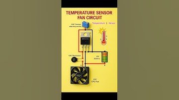 Temperature 🌡️ sensor fan circuit #shorts