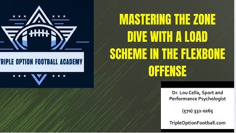 Executing Zone Dive With a Load Scheme #flexbone #tripleoption #coaching