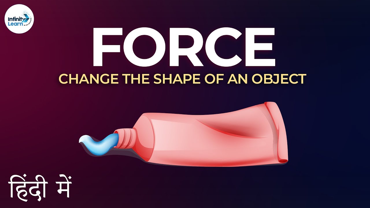 Force Lesson 09 Force may change the shape of an object in Hindi